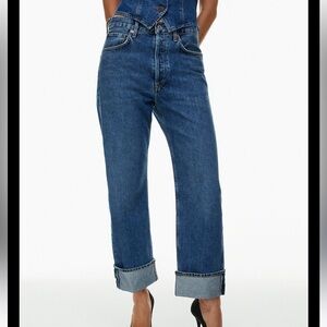 Agolde Fran low slung jeans in control